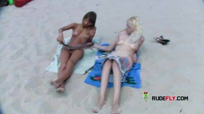 Young nudist with big boobs loves spending time at the beach - hclips.com