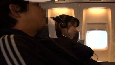 Young Woman groped and fucked in a business airliner - drtuber.com - Japan