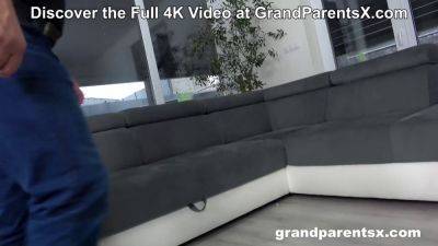 Naughty grandpa and his young friend team up for the first time and fuck an older couple - sexu.com
