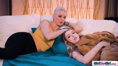 Lily Larimar, And Young And Big T - Busty Stepmom N Stepdaughter Masturbate - upornia.com