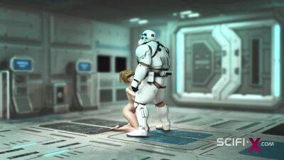 A sexy young hottie gets fucked by stormtrooper in the spaceships - txxx.com - Thailand