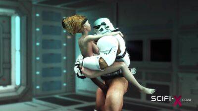 A sexy young hottie gets fucked by stormtrooper in the spaceships - txxx.com - Thailand