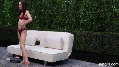 Aliya Brynn - Horny Young Alia Enjoys A Big Hard Cock On Casting Couch - hotmovs.com - Usa