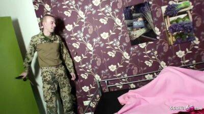 German Young Soldier Talk Big Tits Mature To Fuck At Come Back Home - hotmovs.com - Germany