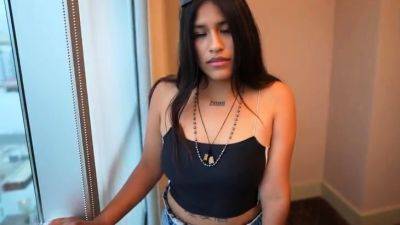 Young Latina Selling Candy Does Her First Porn - drtuber.com - Britain