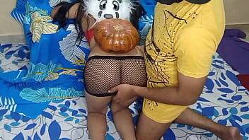 Beautiful Young Indian Teen Trick Fucked By Neighbor On Halloween POV Sex - xvideos.com - India